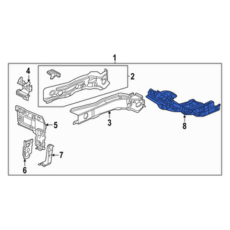 Acura OE - Front Right Fender Rail Reinforcement