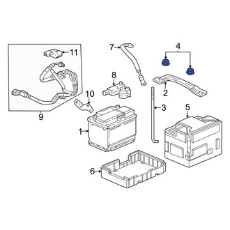 Acura OE - Battery Hold Down Nut