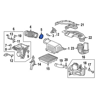 Acura OE - Engine Air Duct Clamp