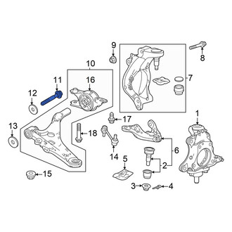 Acura OE - Upper Outer Suspension Control Arm Bolt