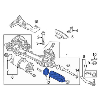 Acura OE - Front Rack and Pinion Bellows