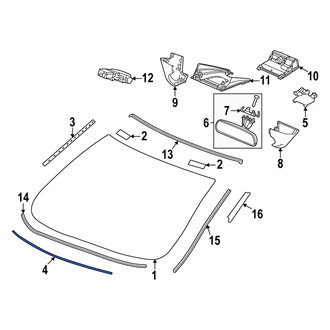 Acura OE - Lower Windshield Seal