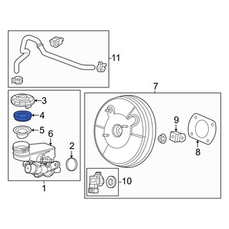 Acura OE - Brake Master Cylinder Reservoir Cap Gasket