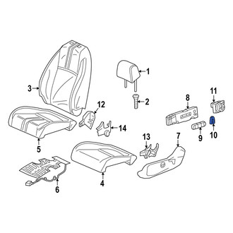 Acura OE - Front Left Forward Power Seat Switch Knob