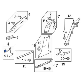 Acura OE - Door Interior Trim Panel Retainer
