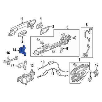 Acura OE - Rear Left Upper Door Hinge
