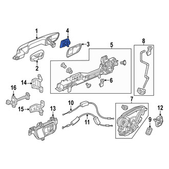 Acura OE - Rear Left Exterior Door Handle Cover
