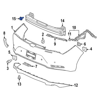 Acura OE - Bumper Impact Bar Bolt