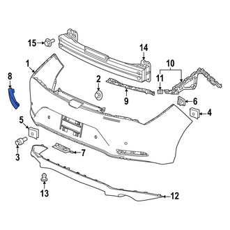 Acura OE - Rear Right Reflector Panel