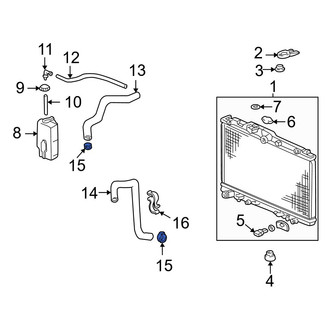Acura OE - Radiator Hose Clamp