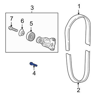 Acura OE - Upper Belt Tensioner Bolt