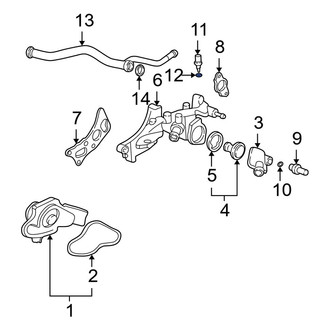 Acura OE - Engine Coolant Temperature Sensor O-Ring