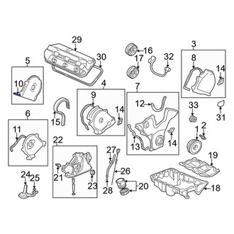 Acura OE - Engine Timing Cover Gasket
