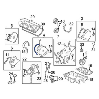 Acura OE - Engine Timing Cover Gasket