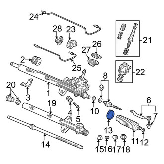 Acura OE - Outer Rack and Pinion Bellows Clamp