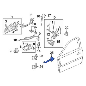Acura OE - Front Left Door Check