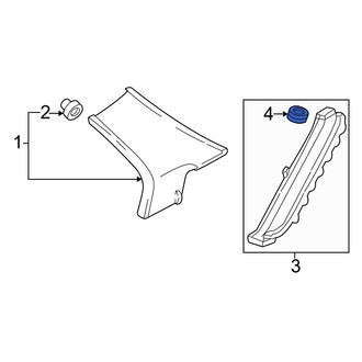 Acura OE - Right Seat Track Cover Clip