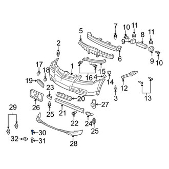 Acura OE - Front Spoiler Screw