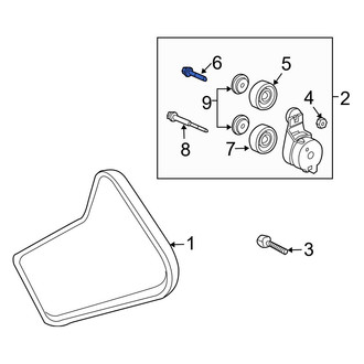 Acura OE - Belt Tensioner Pulley Bolt