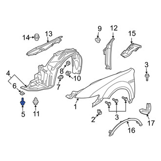 Acura OE - Fender Liner Bolt