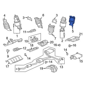 Acura OE - Rear Outer Exhaust Manifold Heat Shield