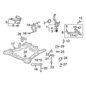 Acura OE - Front Suspension Ball Joint Boot