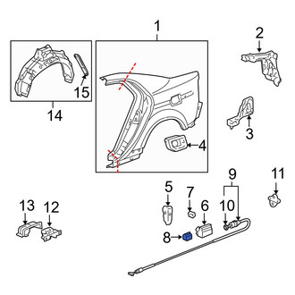 Acura OE - Fuel Door Spring