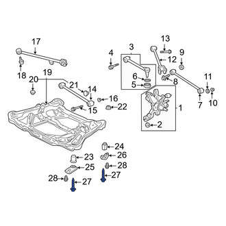 Acura OE - Rear Suspension Crossmember Bolt