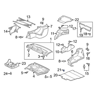Acura OE - Trunk Floor Access Cover Clip