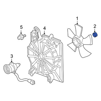 Acura OE - A/C Condenser Fan Blade Nut