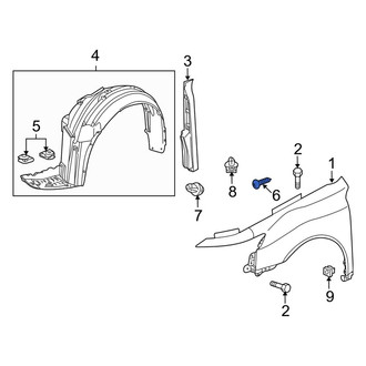 Acura OE - Fender Liner Screw