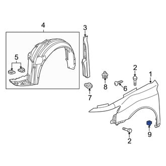 Acura OE - Rear Bumper Cover Grommet