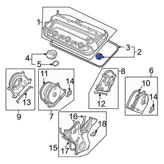 Acura OE - Right Engine Valve Cover Gasket Set