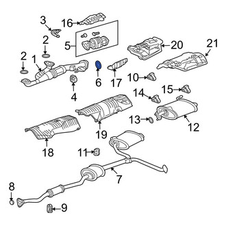 Acura OE - Rear Catalytic Converter Gasket
