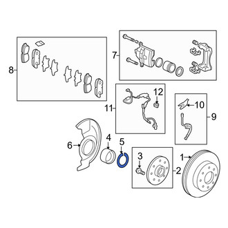Acura OE - Front Wheel Bearing Snap Ring