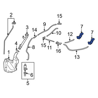 Acura OE - Front Windshield Washer Nozzle