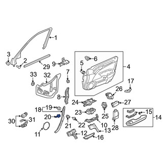 Acura OE - Outer Door Sill Plate Clip