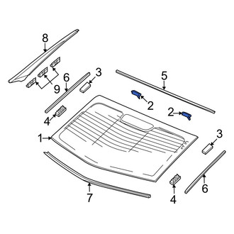 Acura OE - Back Glass Clip