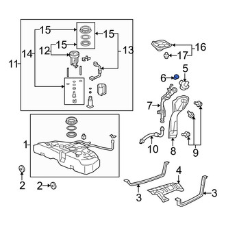 Acura OE - Fuel Tank Cap Tether Clip