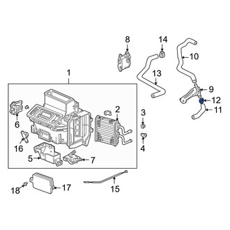 Acura OE - HVAC Heater Hose Clamp