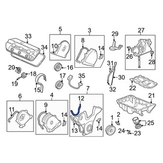 Acura OE - Lower Engine Timing Cover Gasket