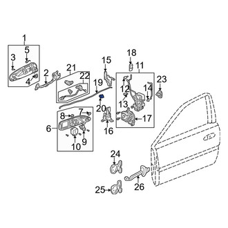 Acura OE - Door Lock Rod Clip