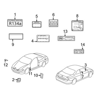 Acura OE - Information Labels - Labels