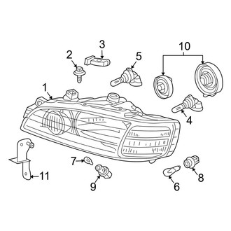 Acura OE - Front Lamps - Headlamp Components