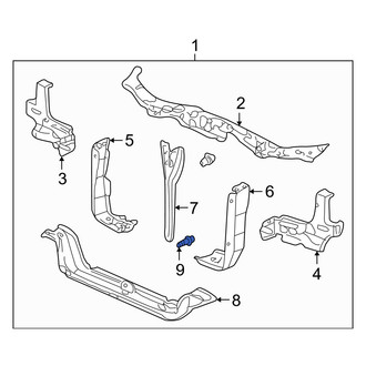 Acura OE - Radiator Support Tie Bar Bolt