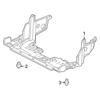 Acura OE - Radiator Support - Splash Shields