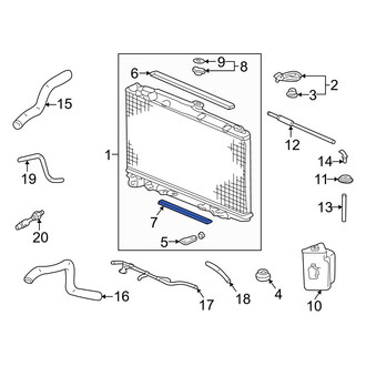 Acura OE - Radiator Air Seal