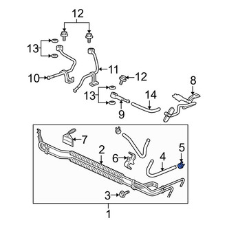 Acura OE - Automatic Transmission Oil Cooler Line Connector