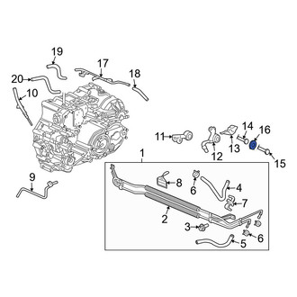 Acura OE - Automatic Transmission Oil Cooler Coolant Line Fitting Seal
