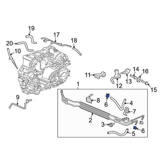 Acura OE - Automatic Transmission Oil Cooler Line Connector